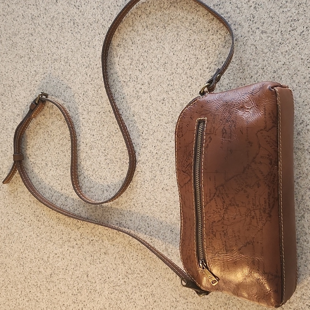 Patricia Nash | Brown Leather Crossbody Bag